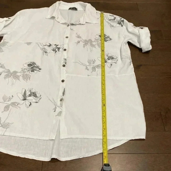 FROCCELLA 100% linen tunic blouse - Picture 9 of 11